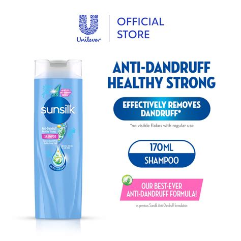 Sunsilk Shampoo Anti Dandruff Healthy Strong 170ml Shopee Philippines