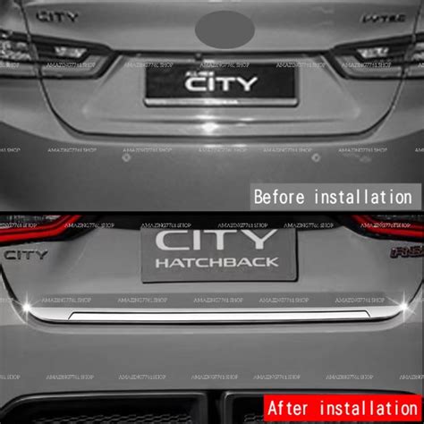 Amazing Honda City Hatchback Rs Rear Tail Gate Chrome Lining Molding