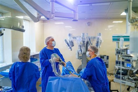 Premium Photo Surgical Room In Hospital With Robotic Technology