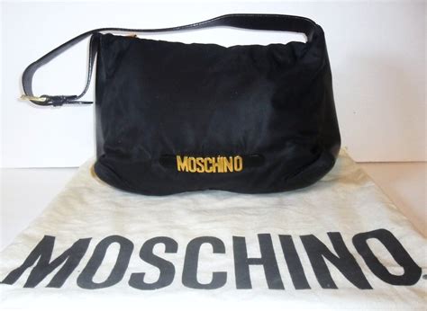 Vintage Moschino Redwall Handbag Shoulder Bag Nylon And