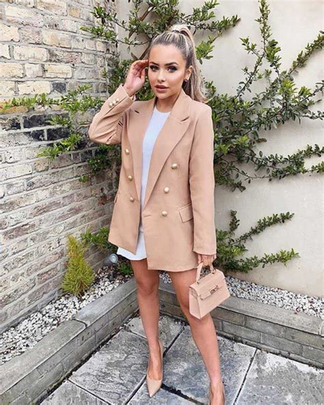 Nude Blazer Outfit Camel Blazer Blazer Outfits Simple Dresses Sexy