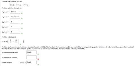 Solved Consider The Following Function Fx Y X2 Xy