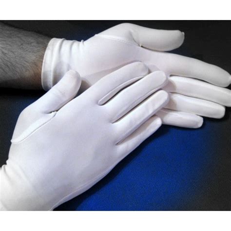 Gants Blancs En Lycra Confortables Et D Entretien Facile