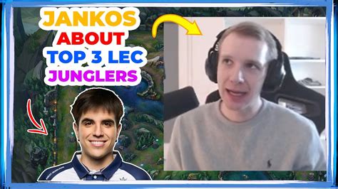 Jankos About TOP3 LEC Junglers In LEC Winter Split YouTube