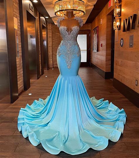 Diamond Mermaid Prom Dresses