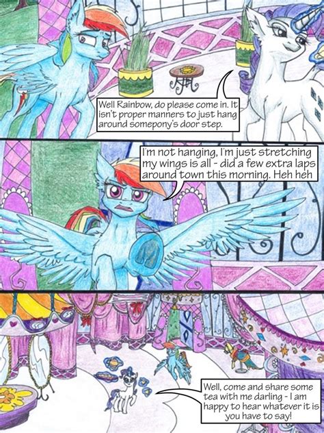 1438810 Safe Artist Tillie Tmb Rainbow Dash Rarity Pony Comic