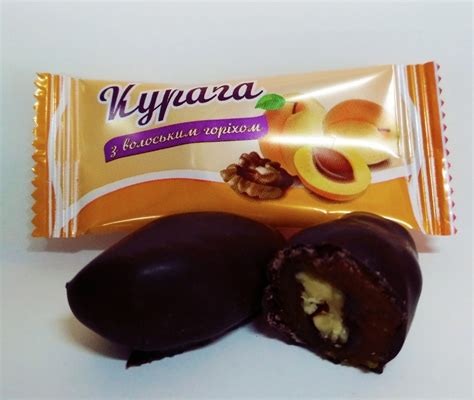 Курага з волоським горіхом - Кондитерська фабрика «Laki»