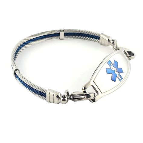 Stainless Steel Medical Alert Bracelets Exclusive Unique Designs N