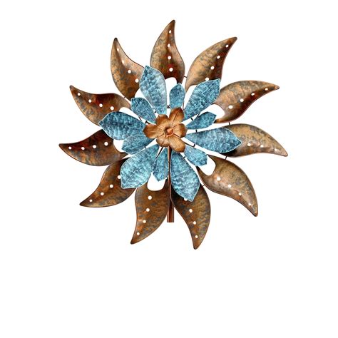 Red Carpet Studios Spinner Leaf Windmill Tail Blue Bronze Walmart