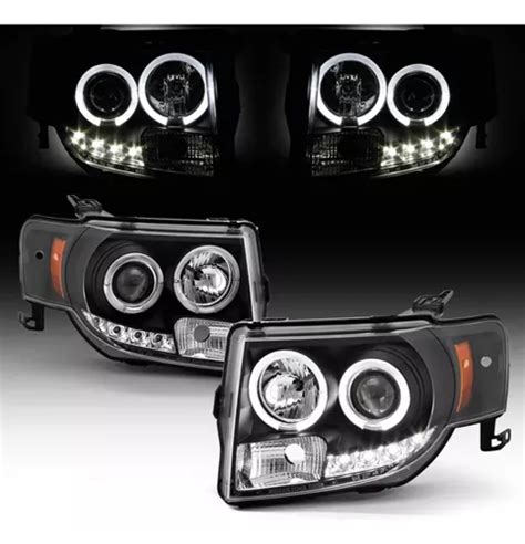 Faros Led Drl Halo Ford Escape 2008 2009 2010 2011 2012 Par Meses Sin