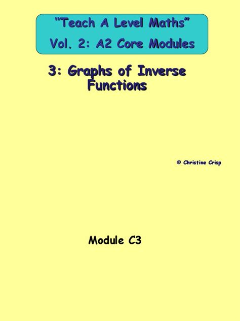 Graphs of Inverse Functions | PDF | Function (Mathematics) | Sine