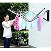 Brabantia Wallfix Retractable Washing Line With Protective Fabric Cover