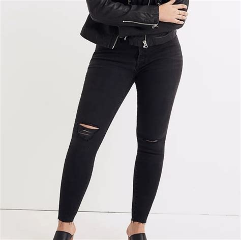 Madewell Jeans Madewell 9 High Rise Skinny Style H223 In Black Sea Size 36 Nwt Poshmark