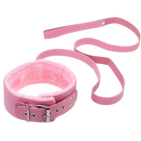 Bdsm Restraint Plush Leather Collar For Bdsm Bondage Adult Games Sex