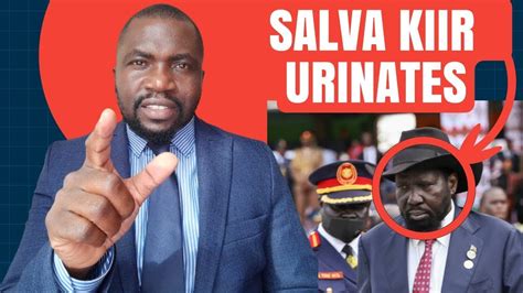 Shocking South Sudan President Salva Kiir 71 Wets Himself During Public Function Youtube