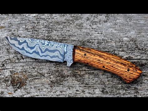 Forging A Damascus Hunting Knife YouTube