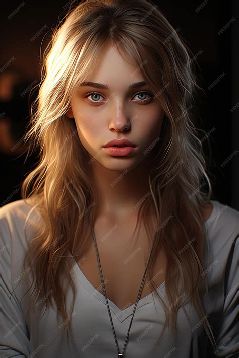 Premium AI Image | Perfect face beauty Scandinavian girl