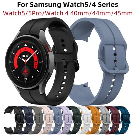 สายนาฬิกาข้อมือซิลิโคน แบบเปลี่ยน สําหรับ Samsung Galaxy Watch 5 Watch