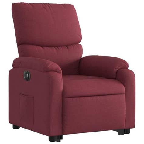 Atyhao Fauteuil Inclinable Lectrique Rouge Bordeaux Tissu Ab