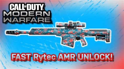 How To Fast Unlock The New Rytec Amr Sniper Rifle Cod Modern