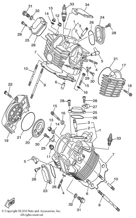 Yamaha V Star 1100 Parts Diagram