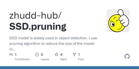 Github Zhudd Hubssdpruning Ssd Model Is Widely Used In Object