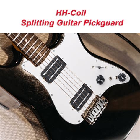 Hh Coil Splitting Electric Guitar Pickguard Two Blade Style High Output