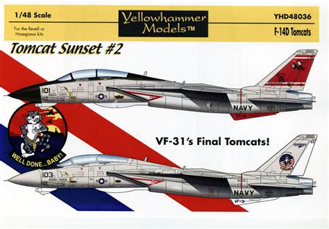 Tomcat Sunset 2 Decal Review By Rodger Kelly Yellowhammer Decals 1 48