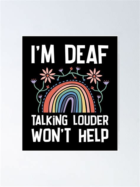 Deaf Pride Hard Of Hearing Sign Language Poster For Sale By Avlex