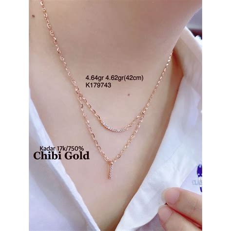 Jual KALUNG KOYE EMAS 750 KADAR 17K K179743 CHIBI GOLD Shopee Indonesia