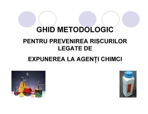 Ghid Metodologic Utilizare Substante Chimice GHID METODOLOGIC PENTRU