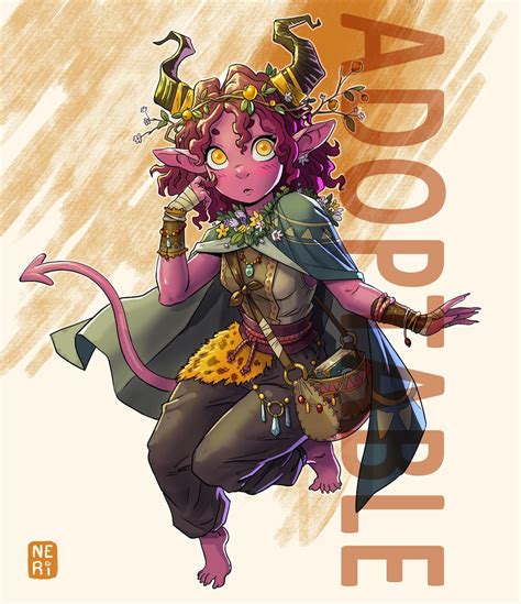 Adopt Beautiful Tiefling Druid Rcommissions