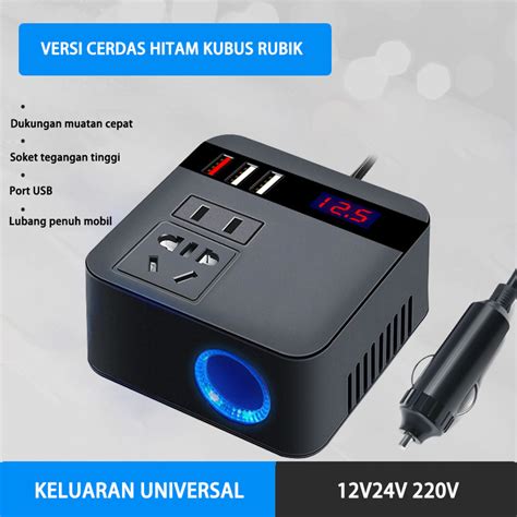 Jual Dalam Stok Dikirim Dari Jakarta Car Inverter Mobil Ac V V Ke