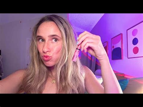 Layers Of Lipgloss Asmr Mouth Sounds Kissing Sounds Tongue