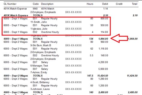 Payroll Report Sample | Master of Template Document