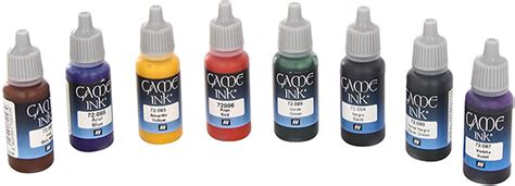 Vallejo: Game Colour Game Ink 8 Colour Set Acrylic Paint - Tactics WA