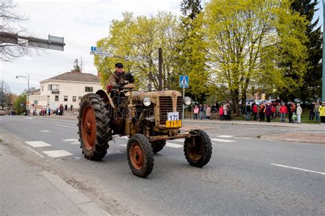 Zetor K On First Of May Parade In Sastamala Editorial Photography