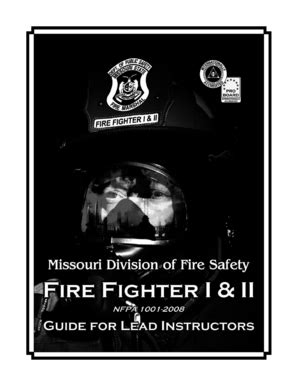 Fillable Online Dfs Dps Mo Fire Fighter Guide For Lead Instructors