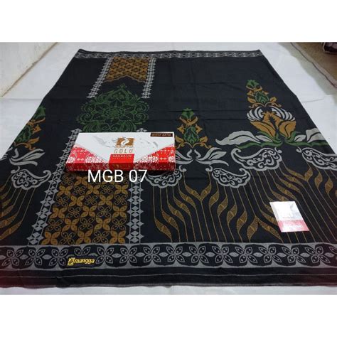 Jual Sarung Mangga Gold Kembang Nusantara Motif Batik Shopee Indonesia