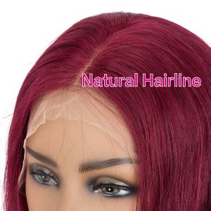 Amazon Asidow Burgundy Lace Front Wigs Human Hair Pre Plucked