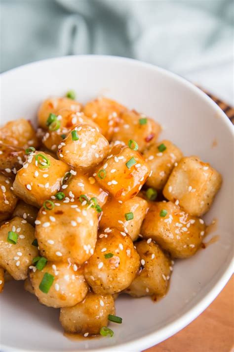 Crispy Tofu With Sweet Chile Sauce Food With Feeling