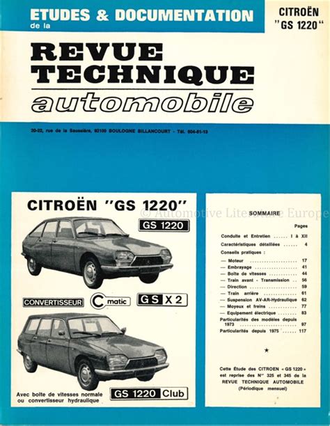 Citro N Gs Gs X Gs Club Repair Manual French