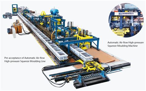 The Complete Set Of Automatic Air Flow High Pressure Squeeze Moulding