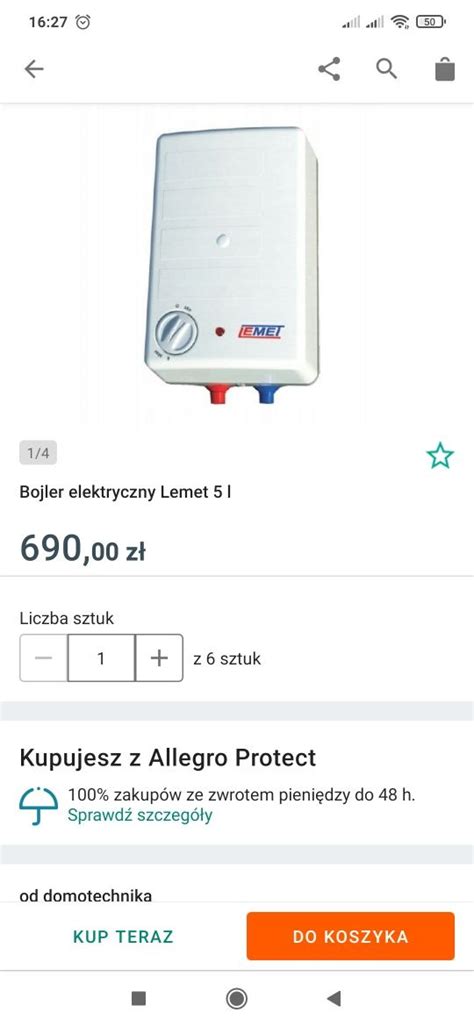 Lemet Elektryczny Ogrzewacz Wody Bojler Podgrzewacz Wody Zgierz Olx Pl