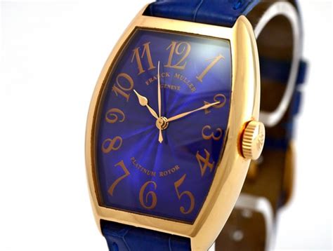 Frank Muller Casablanca Ref 5850 SC In 18k Yellow Gold With Enamel Dial