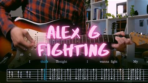 Fighting Alex G Сover Guitar Tab Lesson Tutorial Youtube