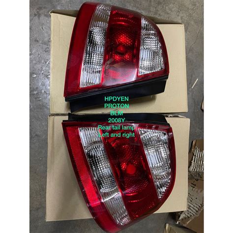 Proton Saga Blm Year Rear Left Right Tail Lamp Lampu Besar