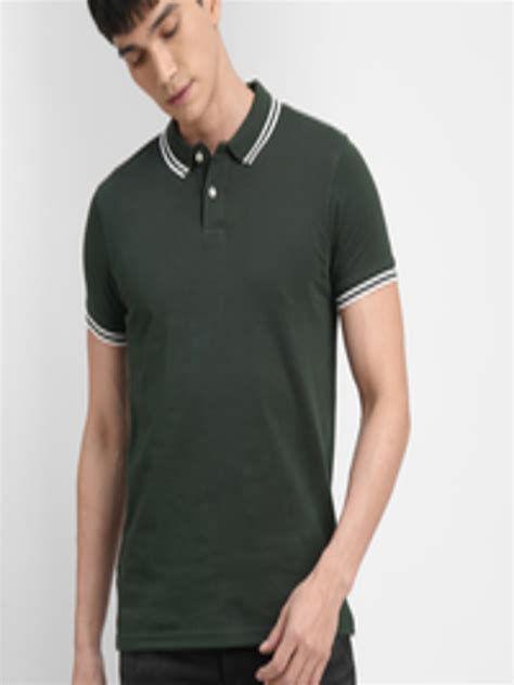 Buy Jack And Jones Men Green Polo Collar Slim Fit T Shirt Tshirts For Men 19348810 Myntra