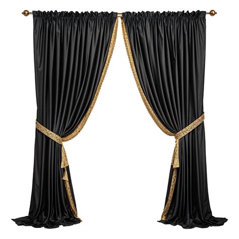 Black Curtains Isolated On Transparent Background 45800868 Png