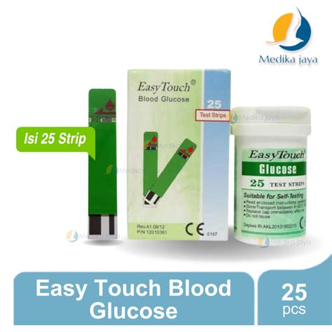 Jual Easy Touch Blood Glucose 25 Strip Alat Ukur Gula Darah Medika